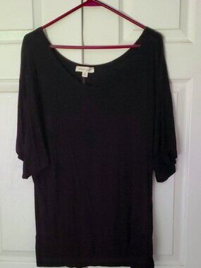 Zenana Signature Flowy Black Top Size 3X